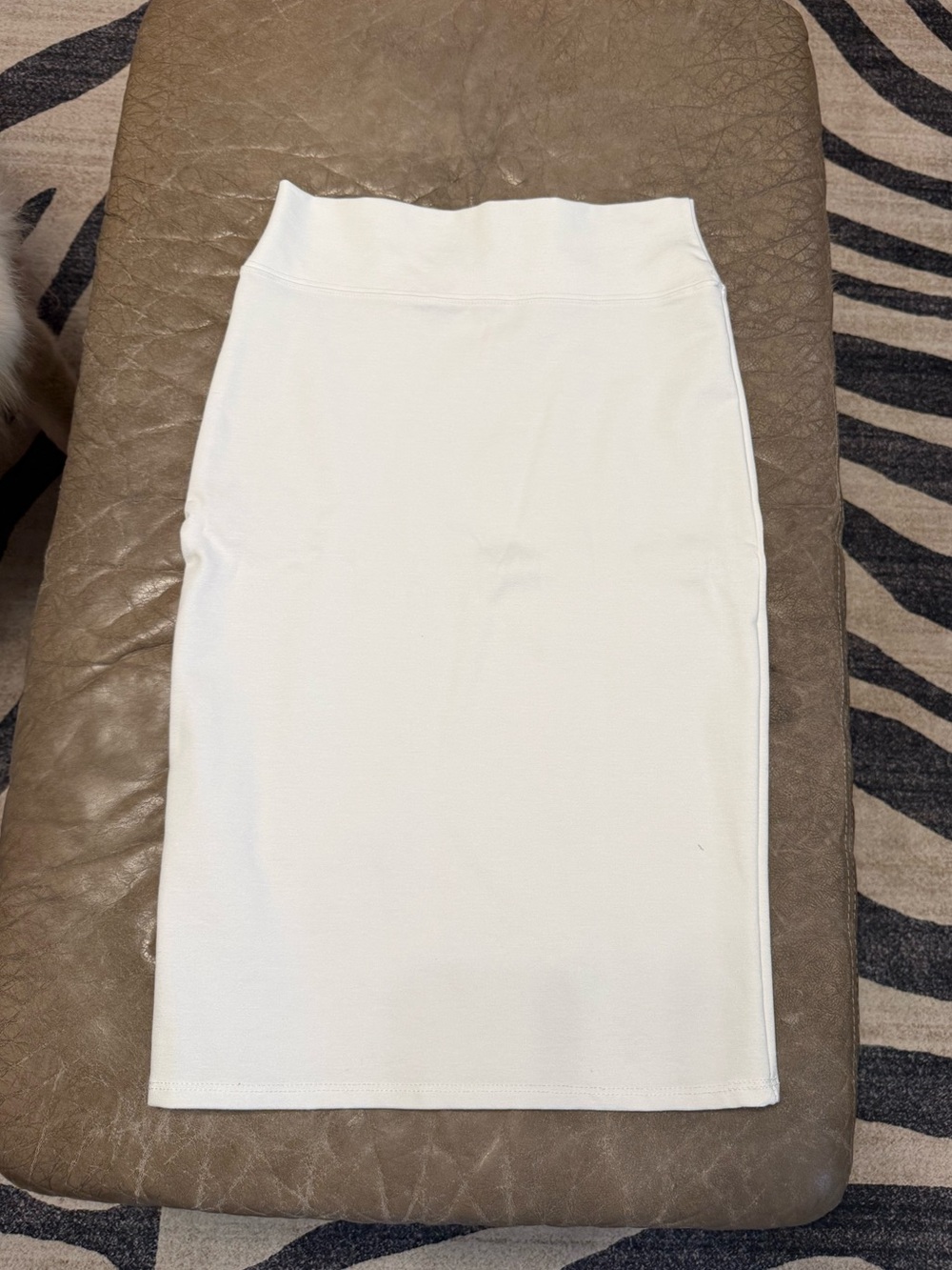 White Midi Pencil Skirt